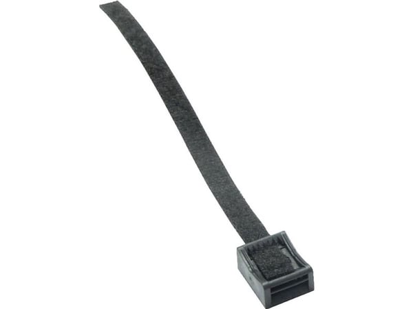 Hebotec HEBOTEC Koukku- ja silmukkakiinnike, muhvilla, ruuvaamiseen Koukku- ja silmukkakiinnike, staattinen silmukkaosa (L x K) 30 mm x 300 mm Must...