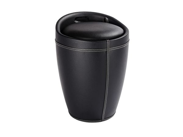 WENKO 21774100, 20 l, Rund, Polyester, Svart, Svart, 505 mm