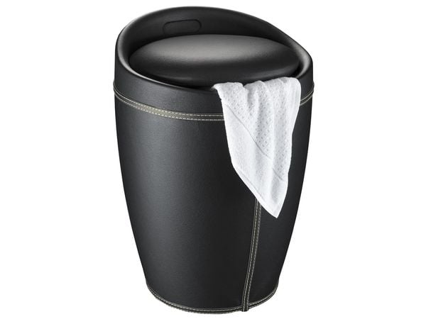 WENKO 21774100, 20 l, Rund, Polyester, Svart, Svart, 505 mm