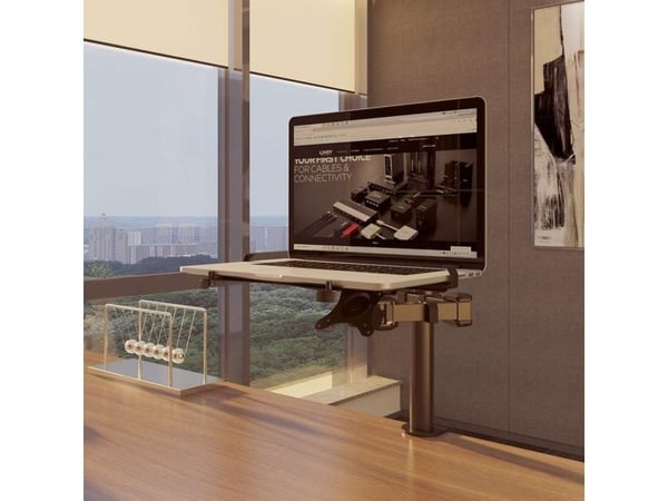 Lindy 40982, Laptoparm, Sort, Metall, 30 cm (11,8"), 43,9 cm (17,3"), 10 kg