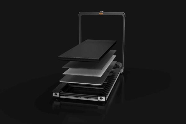 Kingsmith Walkingpad X23, 136 kg, 1 km/t, 16 km/t, Kalorier, Distanse, Hastighet, Step counter, Tid, Grå, Sølv, 220 V