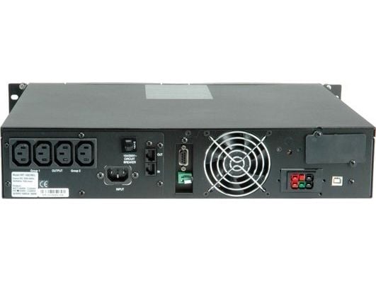 ROLINE ProSecure III 1000 RM2U - Online UPS, 19" Rack Version, black, 95%, Svart, LCD, 0 - 40 ° C, 17 g, 88 x 428 x 425 mm