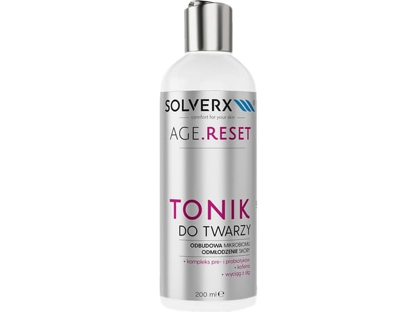 SOLVERX Age.Reset Facial Tonic - Microbiome Recovery&amp; Skin Rejuvenation 200ml