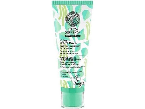 SIBERICA PROFESSIONAL Bereza Polar White Birch Pore Minimising Face Mask (maske-krem) for fet og akneutsatt hud 100 ml