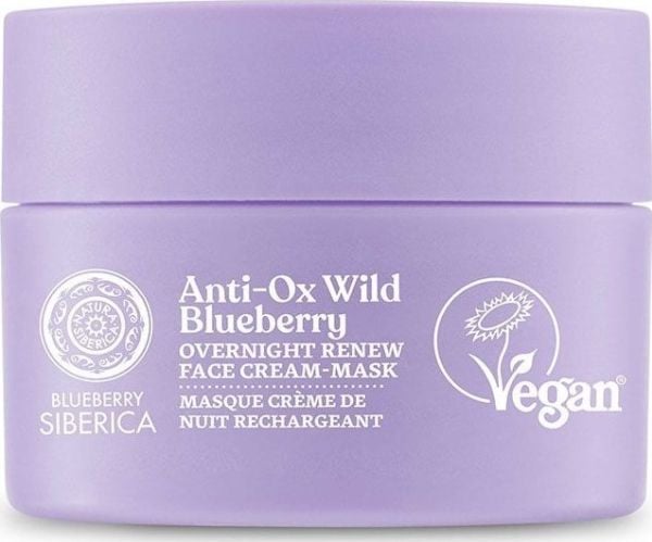 SIBERICA PROFESSIONAL_Blueberry Anti-Ox Wild Blueberry Overnight Renew Face Cream-Mask vegansk foryngende Creme-ansiktsmaske for natten 50ml