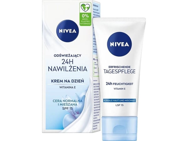 NIVEA_24H Hydrating Refreshing Day Creme SPF15 normaalille ja sekaiholle 50ml