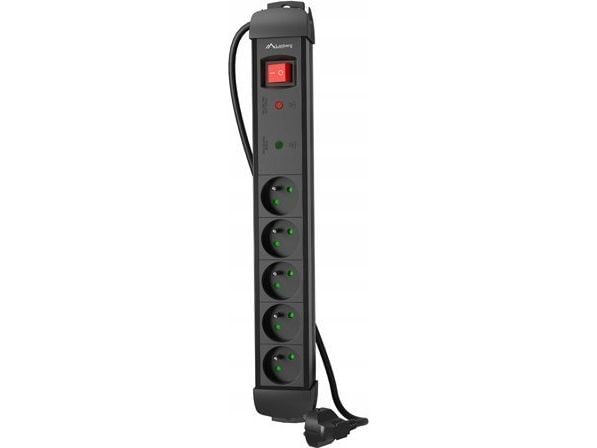 LANBERG PISTORASIA SP1 1.5M 5X 230V EN MUSTA