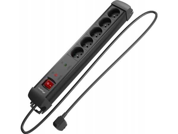 LANBERG PISTORASIA SP1 5M 5X 230V EN MUSTA