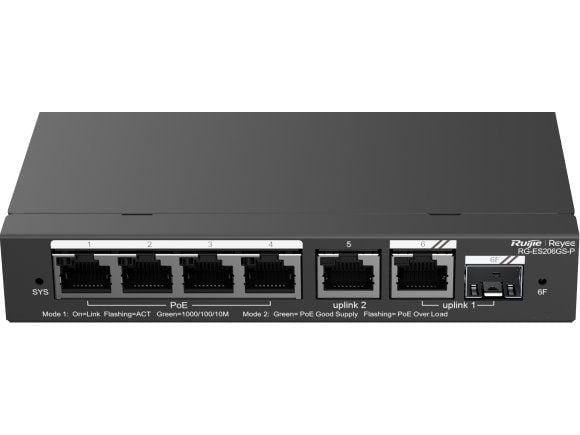 REYEE 4-PORTTINEN POE-KYTKIN RG-ES206GS-P