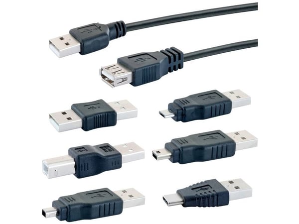 Schwaiger CAUSET531, USB A, USB A, USB 2.0, 480 Mbit/s, Lajittelu