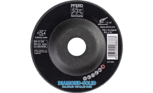PFERD Diamond grinding discs CC-GRIND SOLID DIAMOND, 11,5 cm, 1 styck
