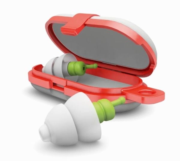 Alpine SleepSoft, Uudelleen käytettävä korvatulppa, Nukkuminen, Normaali, In-ear, Vihreä, Valkoinen, 25 dB