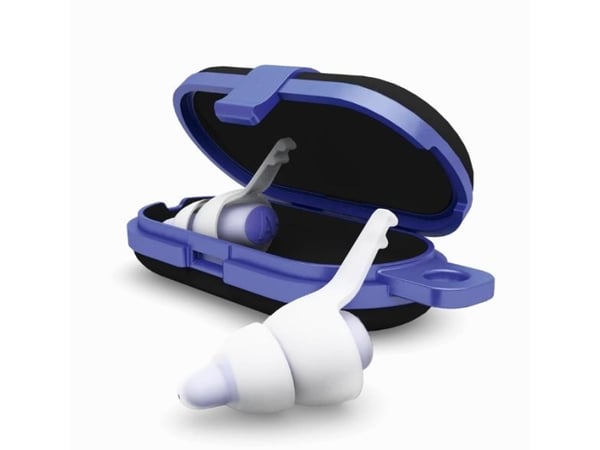 Alpine SleepDeep, Gjenbrukbar øreplugg, Sove, Normal, In-ear, Blå, Hvit, 25 dB