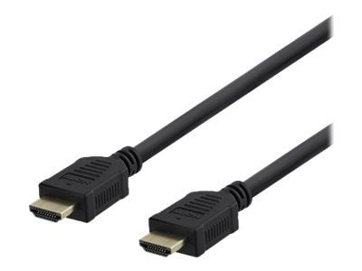 DELTACO - High Speed - HDMI-kabel med Ethernet - HDMI hann til HDMI hann - 5 m - svart - 4K 30Hz støtte