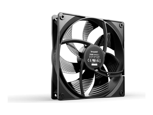 be quiet! Pure Wings 3 140mm PWM, Tuuletin, 14 cm, 1200 RPM, 97,5 m³/h, Musta