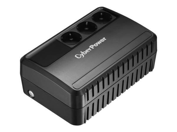 CyberPower Backup Utility Series BU650E-FR - UPS - AC 230 V - 360 watt - 650 VA - enkeltfase - utgangskontakter: 3 - Frankrike - svart