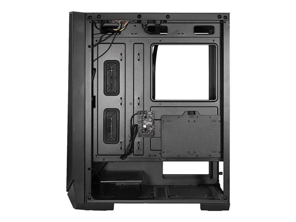 Inter-Tech IT-3503 Airstream - Tower spel - utökad ATX - genomskinlig sidopanel (härdat glas) - ingen strömförsörjning (ATX) - USB/ljud
