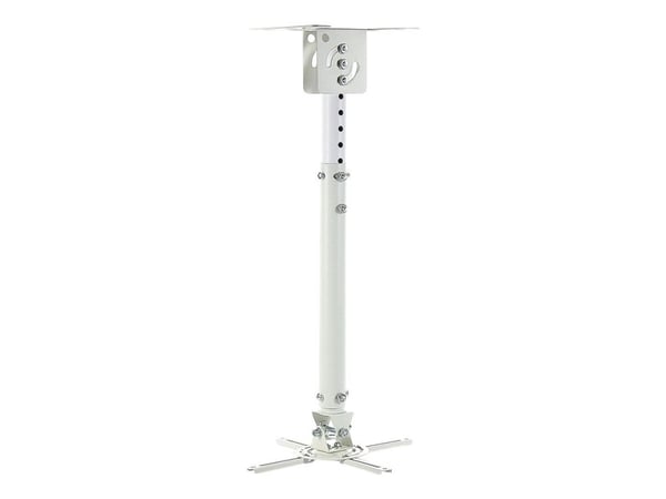 ART P-107W - Konsol - för projektor - metall - puderbelagt vit - takmonterbar