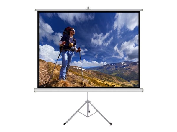ART TS-100 - Projeksjonsskjerm med tripod - 100" (254 cm) - 4:3 - Matte White