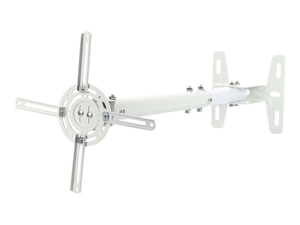 ART P-107W - Konsol - för projektor - metall - puderbelagt vit - takmonterbar