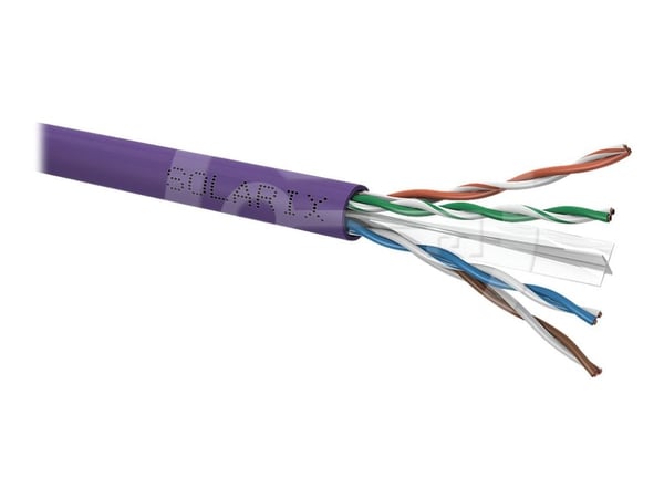 Solarix SXKD-6-UTP-LSOH - Samlet kabel - UTP - CAT 6 - halogenfri - purpur