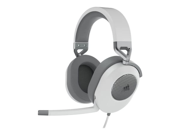 CORSAIR Gaming HS65 SURROUND - Hodesett - full størrelse - kablet - 3,5 mm jakk - hvit