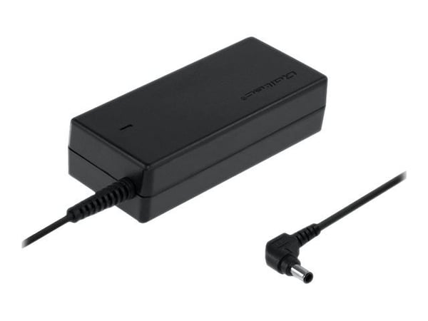 Qoltec Monolith - Strømadapter - 19.5 V, 4.7 A, 6.0 * 4.4 + pin, power cable - AC 220 - 240 V - 90 watt - svart