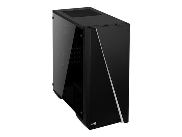 AeroCool Cylon Mini - Tower - micro ATX - genomskinlig sidopanel (akryl) - ingen strömförsörjning (ATX / PS/2) - svart - USB/ljud