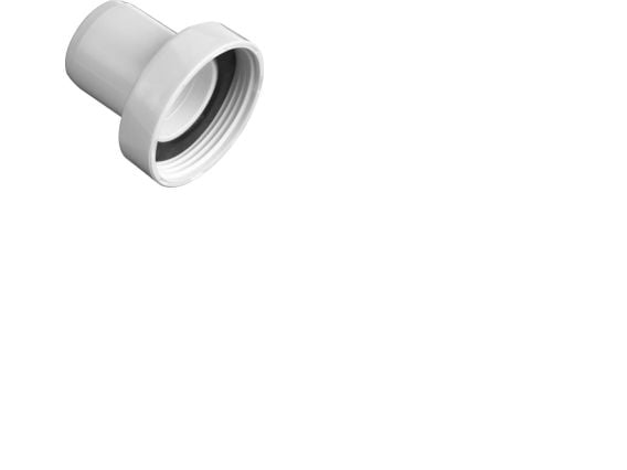 FIX-PRO Valkoinen siirtokappale viemäriin 32mm x 1 1/2"