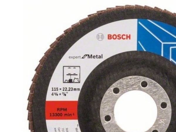 Bosch tilbehør 2608607352 lamellslipeskive 115 mm korn 120 stål/ rustfritt stål 1 stk