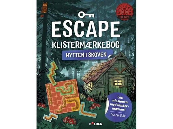 Escape klistremerke-bok: Hytta i skogen | Philipp Kiefer
