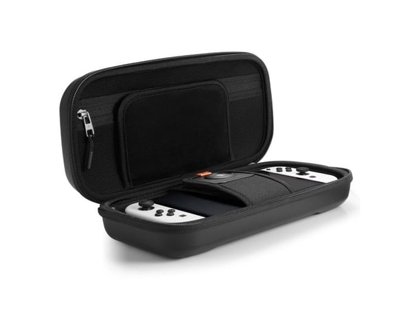 Spigen Rugged Armor Pro Pouch, Kovakotelo, Nintendo, Musta, EVA (etyleenivinyyliasetaatti), Polyuretaani, Nintendo Switch OLED, Naarmuuntumaton, Is...