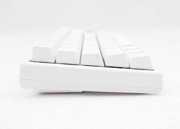 Ducky One 2 Pro Mini - Tastatur - bakgrunnsbelyst - USB - QWERTY - USA - tastsvitsj: Cherry / Gateron / Kailh - hvit