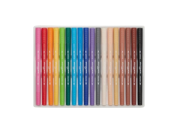 OOLY Color Together, 18 kpl, Beige, Musta, Sininen, Ruskea, Syaani, Vihreä, Harmaa, Vaaleansininen, Vaaleanvihreä,..., 3 vuosi/vuosia, Fibre tip, P...