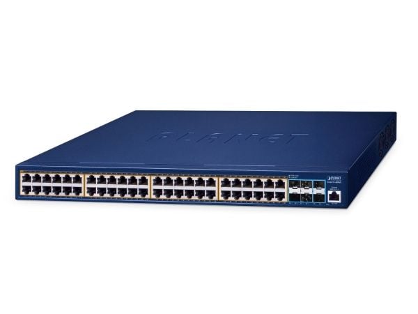 PLANET GS-6311-48P6X, Håndtert, L3, Gigabit Ethernet (10/100/1000), Full tosidig, Strøm over Ethernet (PoE)