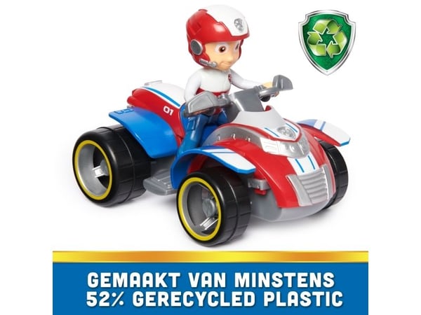 PAW Patrol PAW VHC BscVehicle Sustainable Ryder GML, Quadricycle, PAW Patrol, 3 år, Plast, Blå, Rød, Hvit