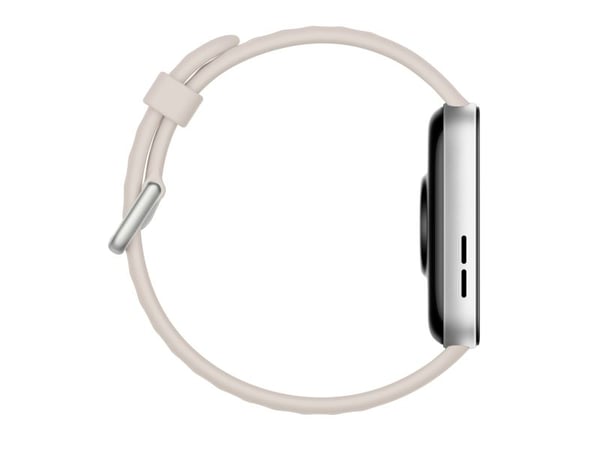 Huawei Watch Fit 3 - Aluminiumslegering - smartklokke med stropp - lær - hvit - håndleddstørrelse: 120-190 mm - display 1.82" - Bluetooth, Wi-Fi - ...