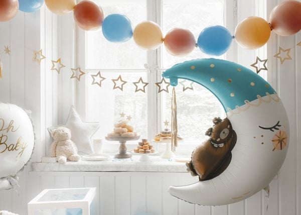 PartyDeco FB196-001J, lekeballong, folie, flerfarget, bilde, fest, universell
