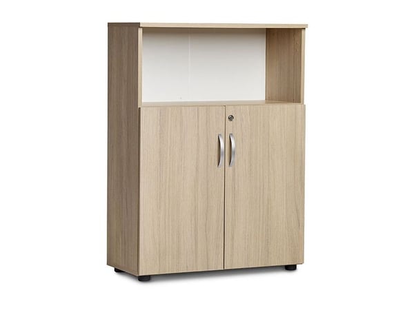 Kontorskab Ekoflex 800x1090 mm, Eg med lave døre