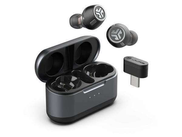 JLab Epic Lab - True wireless-hodetelefoner med mikrofon - i øret - Bluetooth