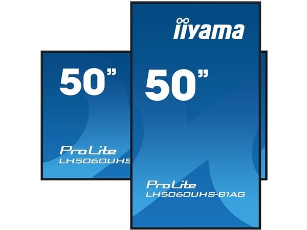 iiyama ProLite LH5060UHS-B1AG - 50" Diagonalklasse (49.5" synlig) LED-bakgrunnsbelyst LCD-skjerm - intelligent skilting - med innebygd SoC-mediespi...