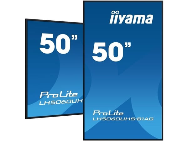 iiyama ProLite LH5060UHS-B1AG - 50" Diagonalklasse (49.5" synlig) LED-bakgrunnsbelyst LCD-skjerm - intelligent skilting - med innebygd SoC-mediespi...