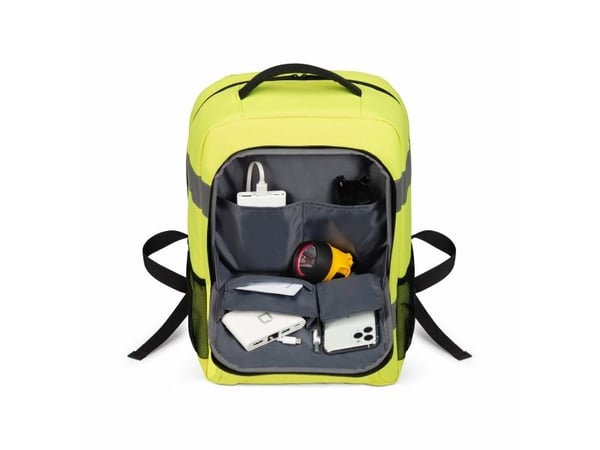 DICOTA Hi-Vis Base - Ryggsekk - 24L - 600D RPET - gul
