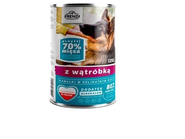 FRENDI maksapalojen kanssa herkässä kastikkeessa - koiran märkäruoka - 1250g