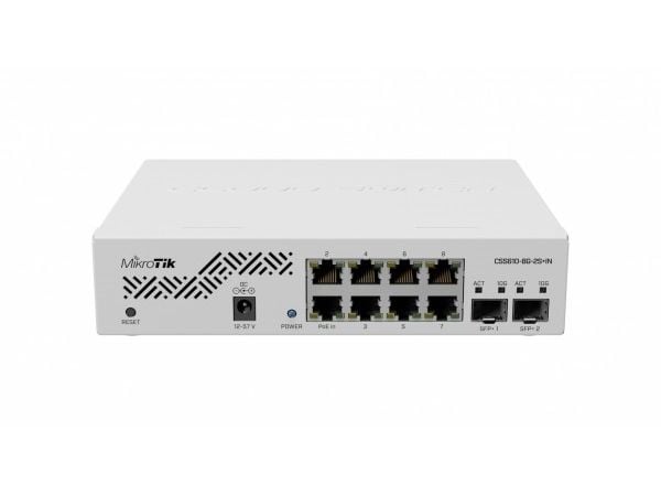 Mikrotik CSS610-8G-2S+IN, Gigabit Ethernet (10/100/1000), Strömförsörjning via Ethernet (PoE) stöd