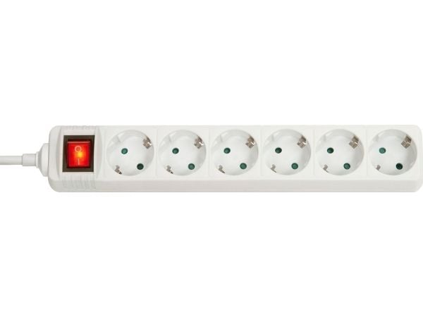 Lindy 73103, Sisätila, Tyyppi F, Valkoinen, 6 AC-pistorasia(a), 3500 W, -4 - 40 °C