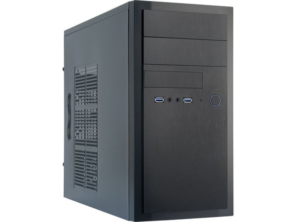 Chieftec HT-01B-OP, Mini Tower, PC, Sort, micro ATX, Aluminium, Hemma/kontor