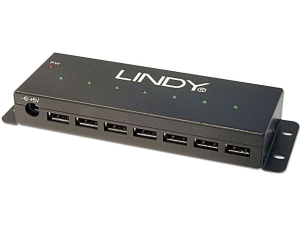Lindy 42794, USB 2.0 Type-B, USB 2.0, 480 Mbit/s, Svart, Metall, 1,8 m