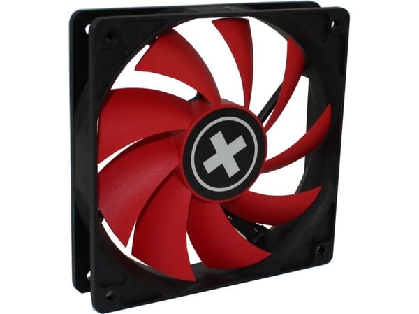 Xilence XPF120.R.PWM, Fan, 12 cm, 1500 RPM, Svart, Röd