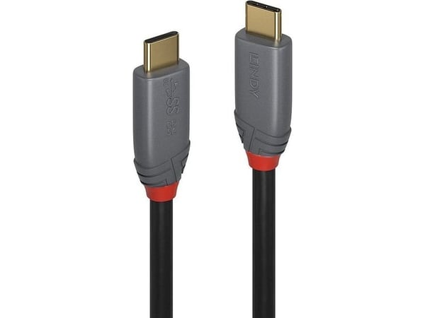 Lindy 36902, 1,5 m, USB C, USB C, 10 Gbit/s, Svart, Grå Lindy 36902, 1,5 m, USB C, USB C, 10 Gbit/s, Svart, Grå